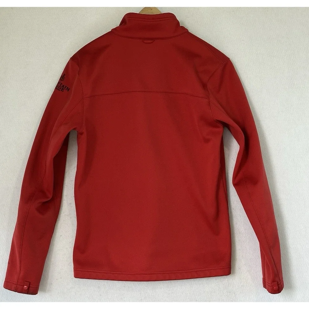 North Face Red Athletic Jacket Men's Small Full Zip Lined Travel